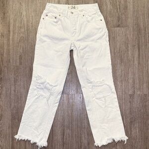 Free People White Jeans